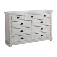 Farmhouse 9-Drawer Dresser