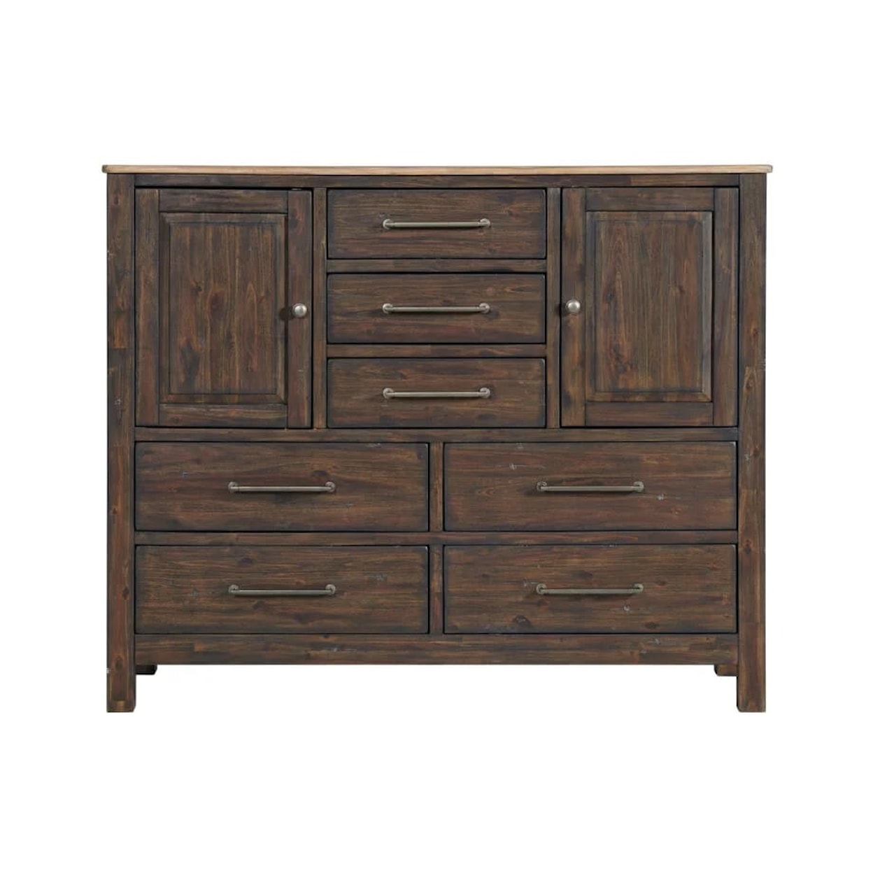 VFM Signature Transitions 7-Drawer Bedroom Chest with Doors