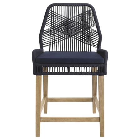 Woven Rope Counter Chair w/ Cushion