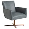 Barclay Butera Barclay Butera Upholstery Brooks Swivel Chair with Brass Base