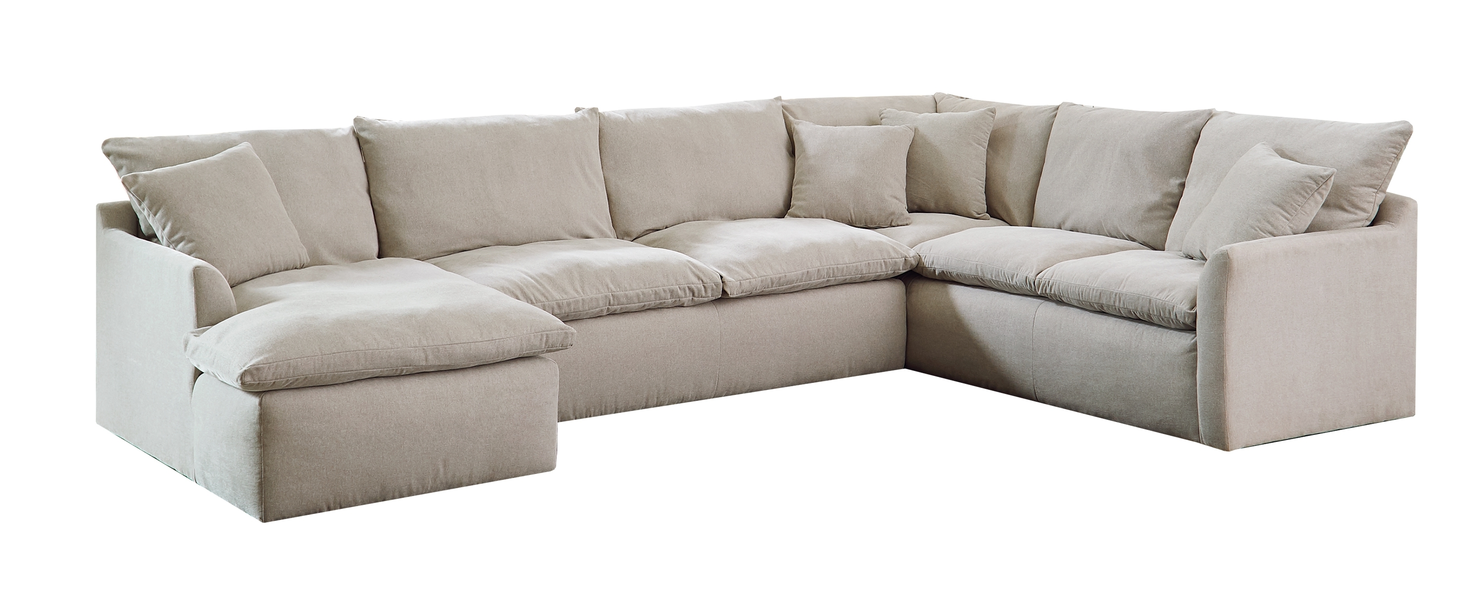 4-Piece Sectional Sofa with Chaise