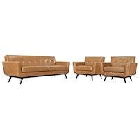 3 Piece Leather Living Room Set