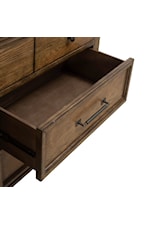 Liberty Furniture Carolina Park Transitional 7-Drawer Dresser with Felt-Lined and Cedar-Lined Drawers