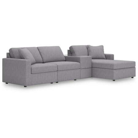 4-Piece Sectional With Chaise