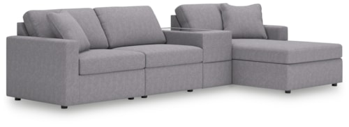 4-Piece Sectional With Chaise