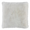 Ashley Furniture Signature Design Gariland Gariland White Faux Fur Pillow