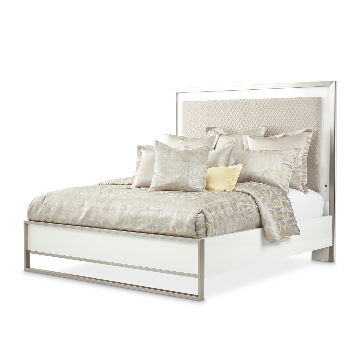 Michael Amini Marquee Queen Panel Bed