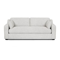 Contemporary Stationary Sofa with Track Armrests