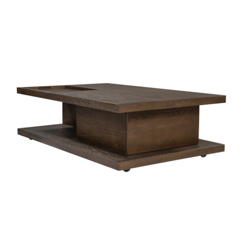 Contemporary Coffee Table with Casters