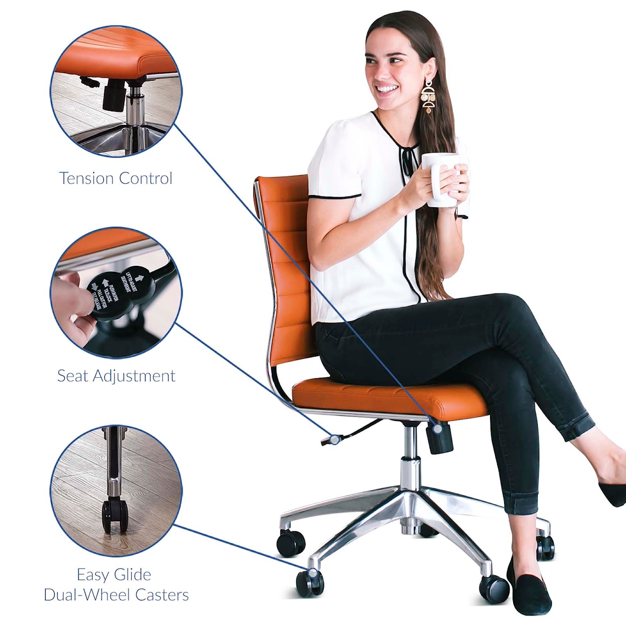 Modway Jive Armless Office Chair