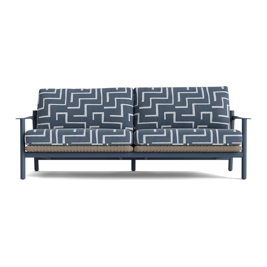 Modern Cushioned Woven Sofa