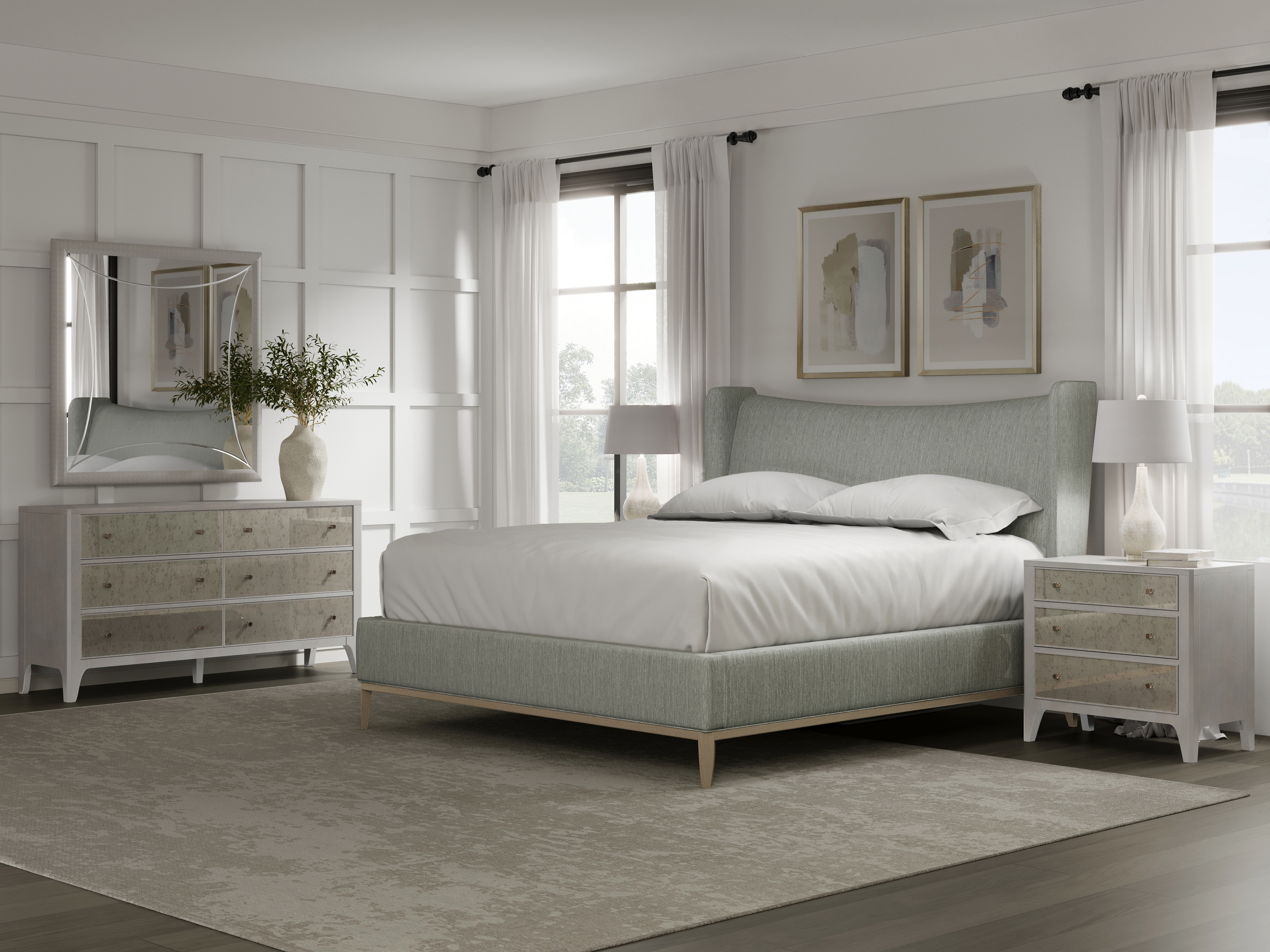 Edwin Queen Wing Shelter Uph Bed