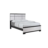 Contemporary Two-Tone Panel Bed - King