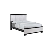 Contemporary Two-Tone Panel Bed - Queen