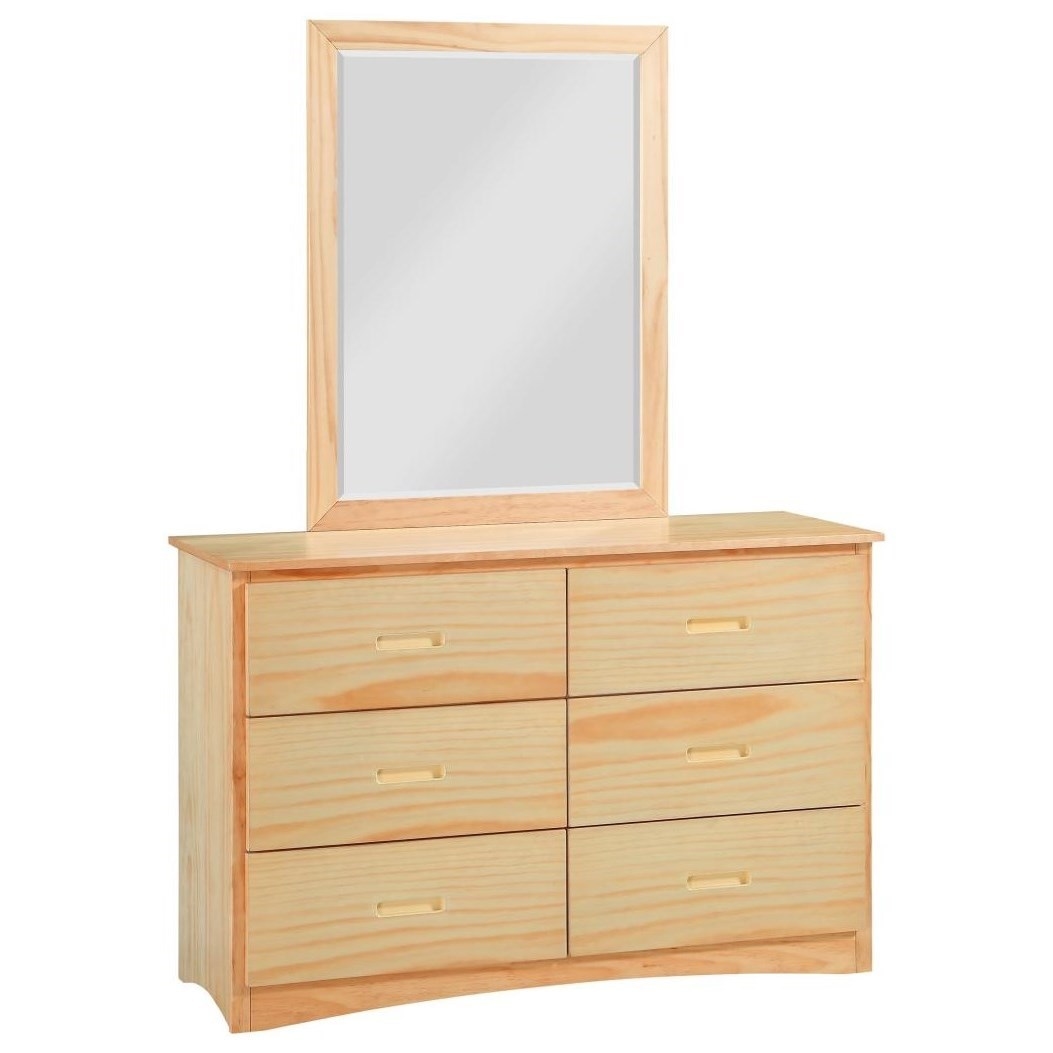 Dresser and Mirror Set