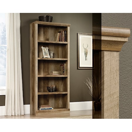 Rustic East Canyon 5-Shelf Bookcase - Craftsman Oak