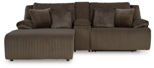 3-Piece Reclining Sectional Sofa With Chaise