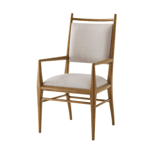 Transitional Upholstered Arm Chair