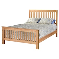 King Slat Panel Bed