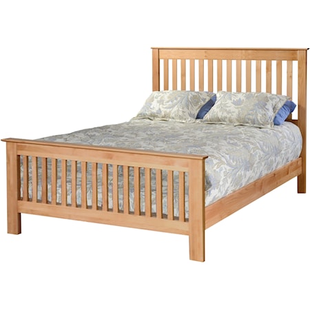 King Slat Panel Bed