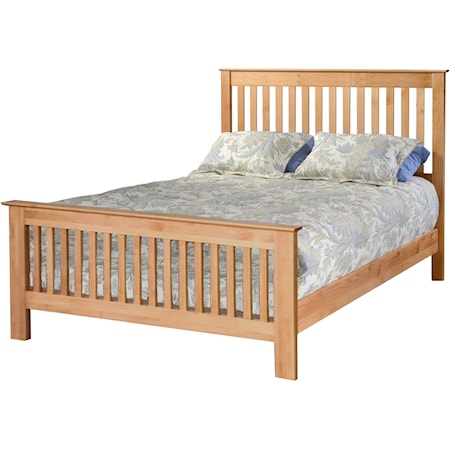 Queen Slat Panel Bed