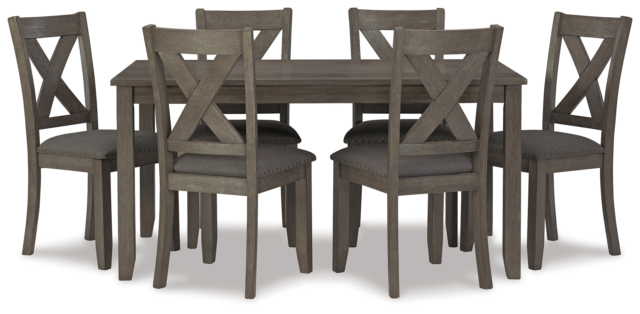Rect Dining Table Set (Set Of 7)