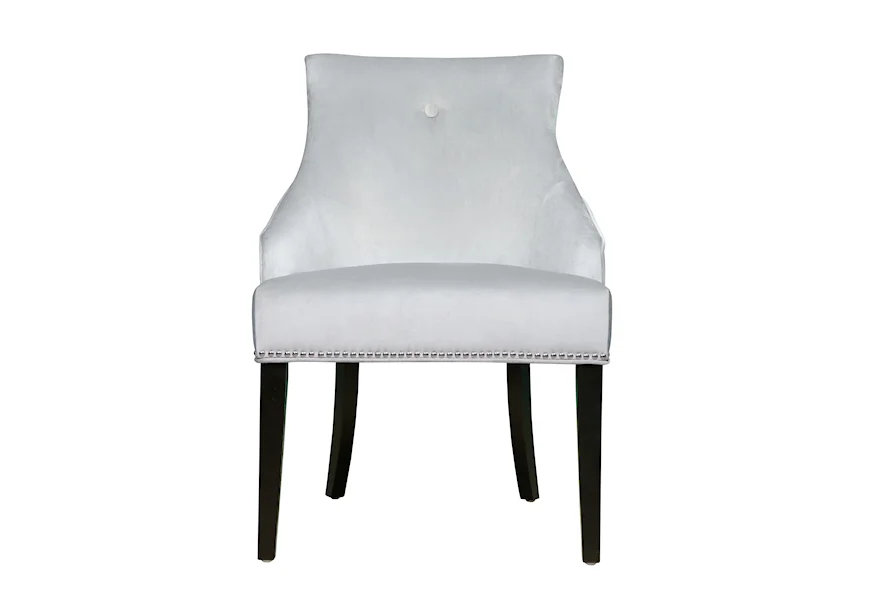 Accent Seating Dining Chair Bella Silver by Accentrics Home at Jacksonville Furniture Mart