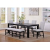 Crown Mark PELHAM 6-Piece Dining Set