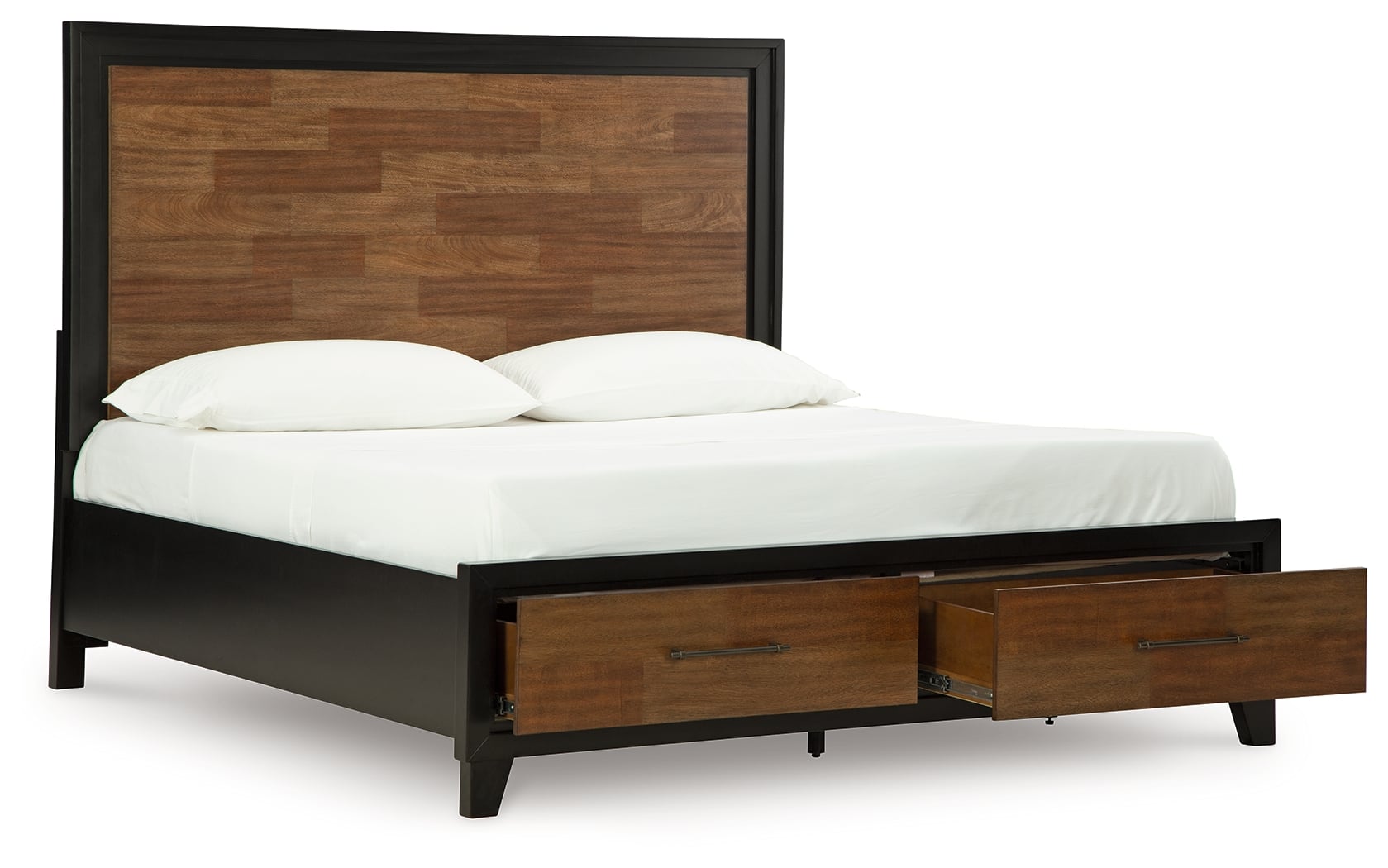 Queen Panel Storage Bed