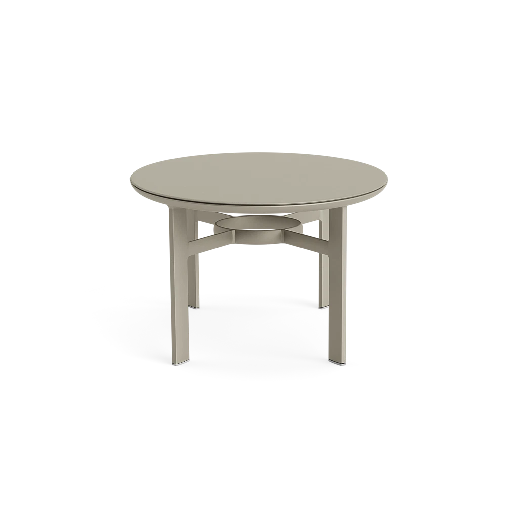 Modern 42" x 30" Ovate Aluminum Coffee Table