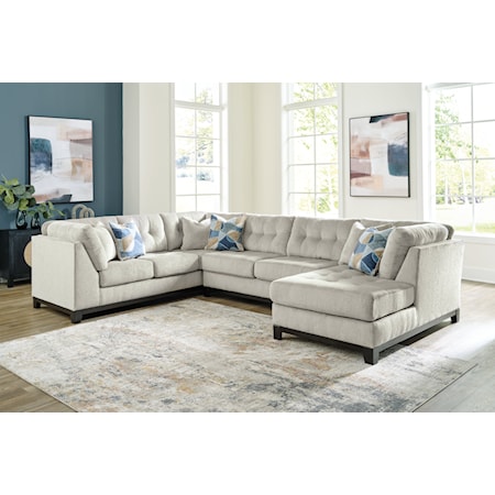 3-Piece Sectional With Chaise