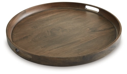 Round Wood Tray