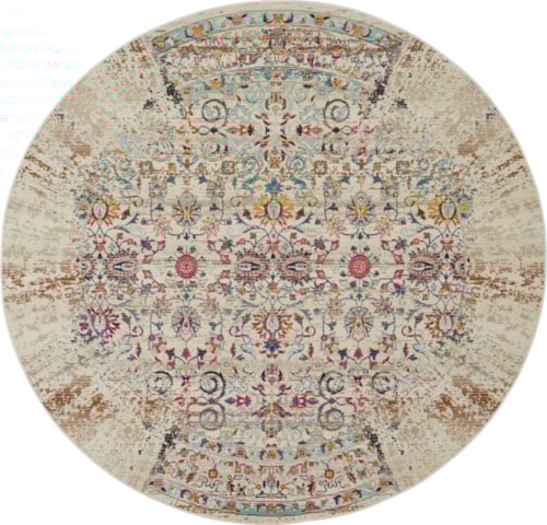 4'  Ivory Round Rug