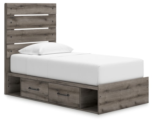 Twin Panel Storage Bed