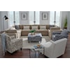 Fusion Furniture 5008 MIDNA OATMEAL 8-Piece Modular Sectional