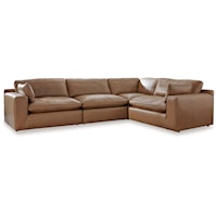 Leather Match 4-Piece Sectional