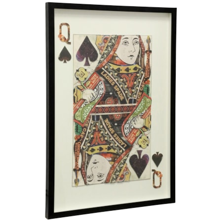 Queen of Spades Framed Print