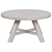 Farmhouse Round Cocktail Table