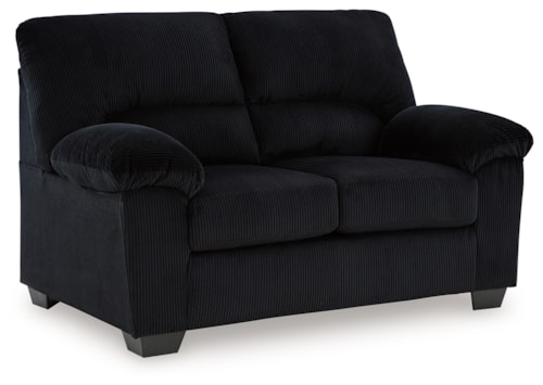 Loveseat in Corduroy Fabric