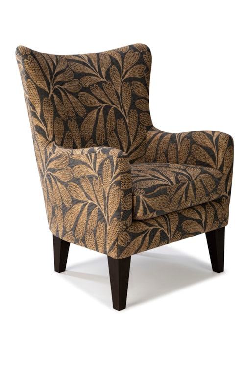 Transitional Wingback Accent Chair