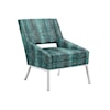 Lexington Kitano Amani Chair w/ Polished Chrome Base