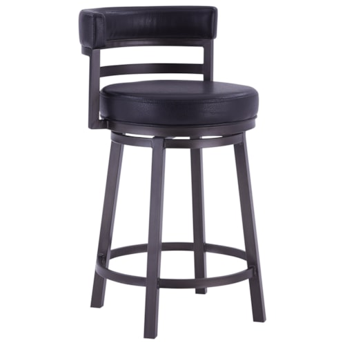 Transitional 26" Swivel Bar Stool