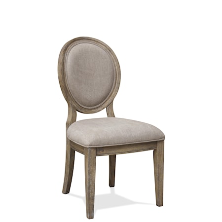 Upholstered Oval Side Chair