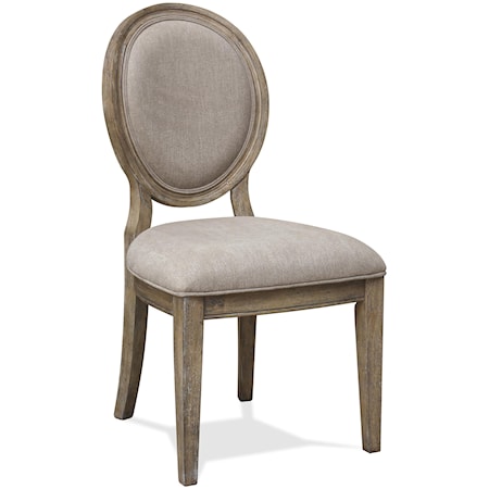 Upholstered Oval Side Chair