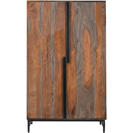 2-Door Tall Wine Cabinet