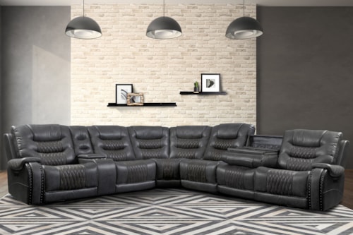 7 Piece Modular Power Sectional