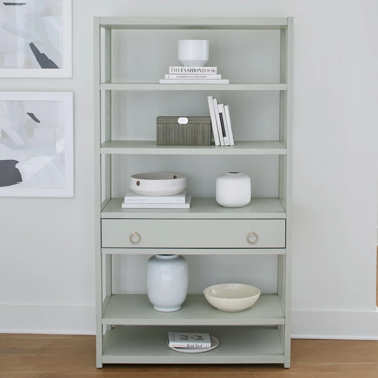 Libby East End 2030GN-AB3970 Contemporary 6-Shelf Accent Bookcase ...