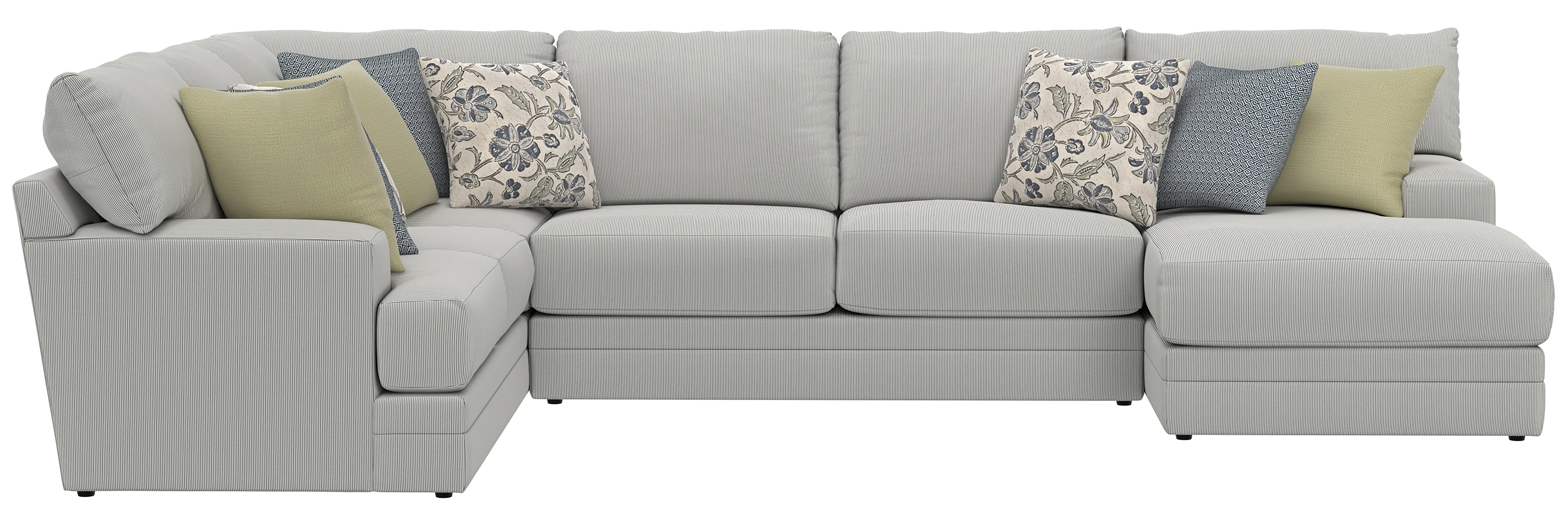 Jackson Furniture Stockbridge 3-Piece Sectional Sofa with Chaise
