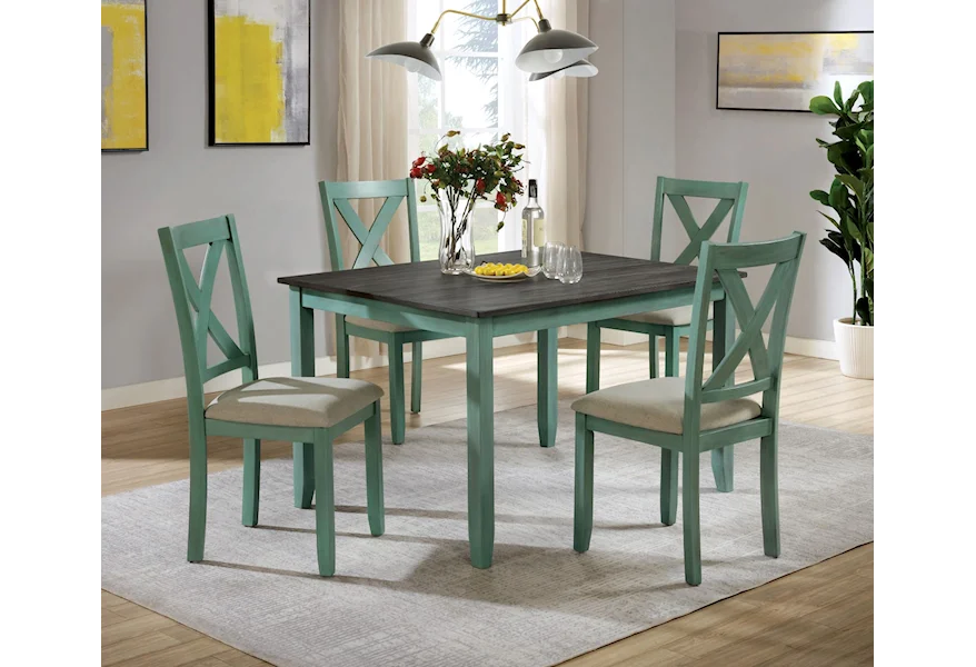 Anya 5-Piece Dining Table Set by Furniture of America at Dream Home Interiors