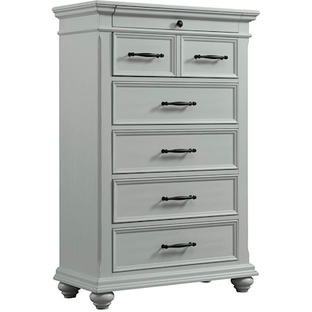 6-Drawer Chest with Felt-Lined Drawer